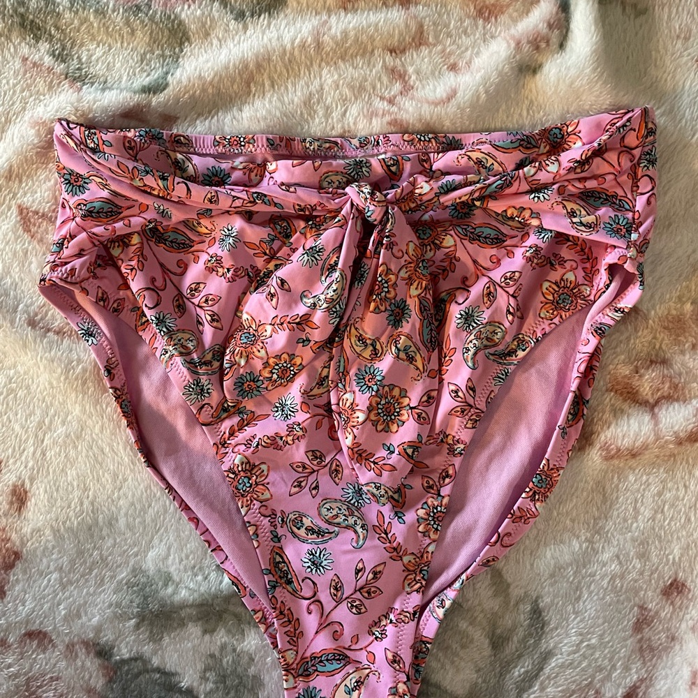 Jessica Simpson Pink Floral One Piece Swimsuit